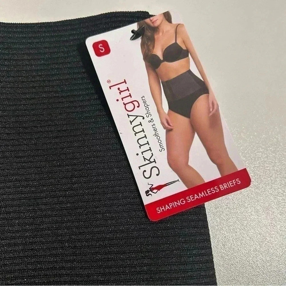 NWT SKINNYGIRL SHAPING ELASTIC BAND HOOK&EYE BRIEFS  S - Picture 3 of 4